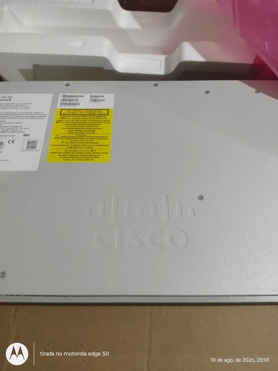 Switch cisco novo top c9200l-48p-4x-e - Foto 4