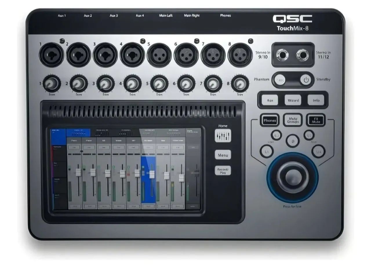 Mesa de som QSC touchmix 8 
