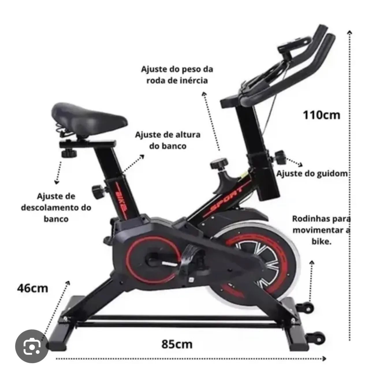 Bicicleta ergométrica nova  - Foto 4