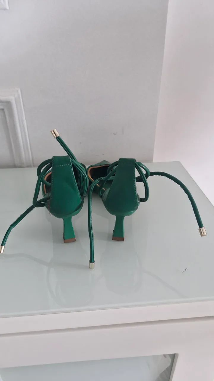 Slingback verde Renner  - Foto 4