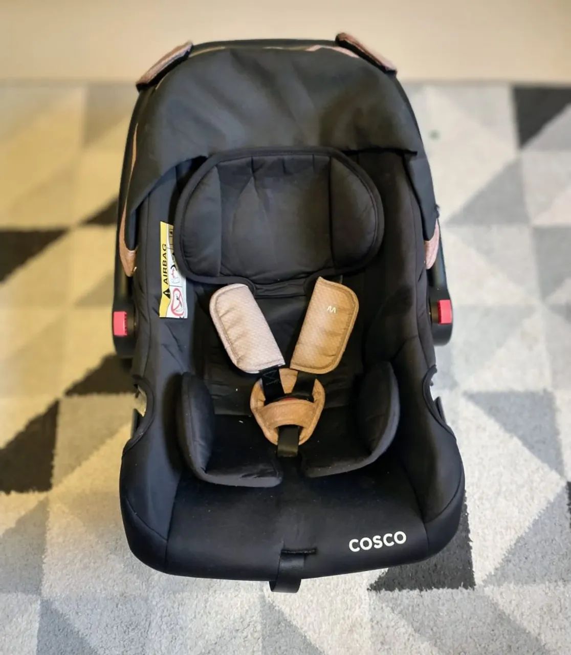 Carrinho Bebê Travel System Toffy Duo Cosco - Bege - Foto 5