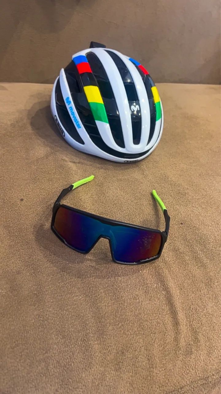 Capacete bike óculos  - Foto 3