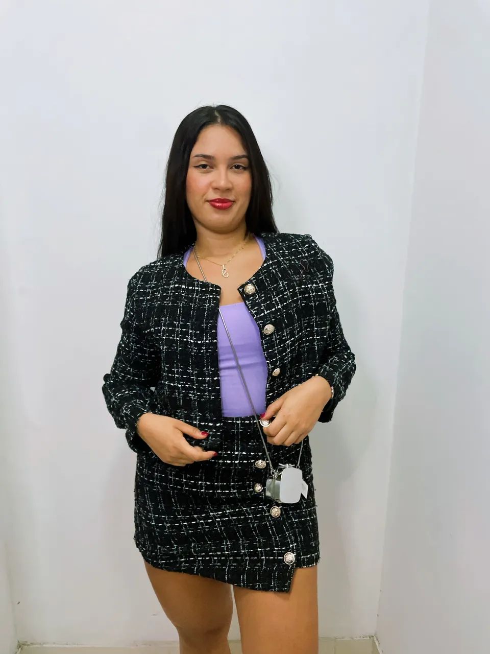 Conjunto saia e jaqueta