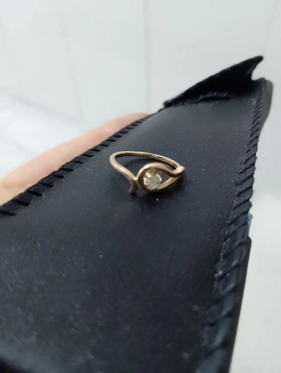 Anel em ouro com diamante  - Foto 5