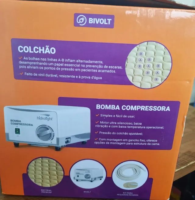 Kit Colchão Pneumático Hidrolight Bivolt - Foto 2