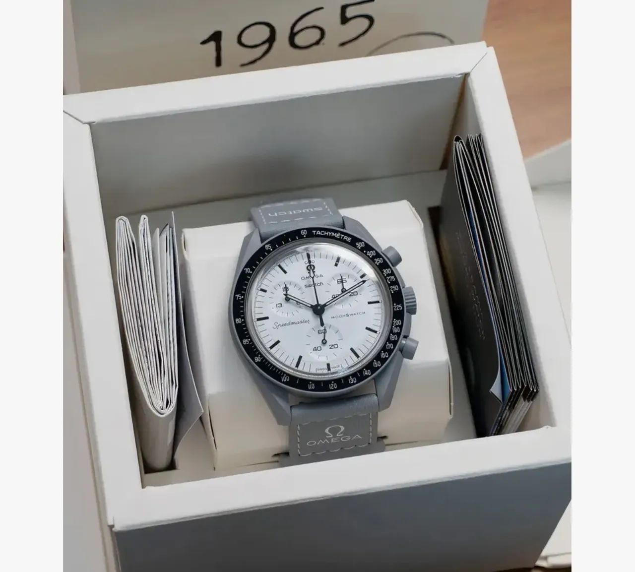 Relógio Omega X Swatch Moonswatch 1965, 42mm - Acessórios