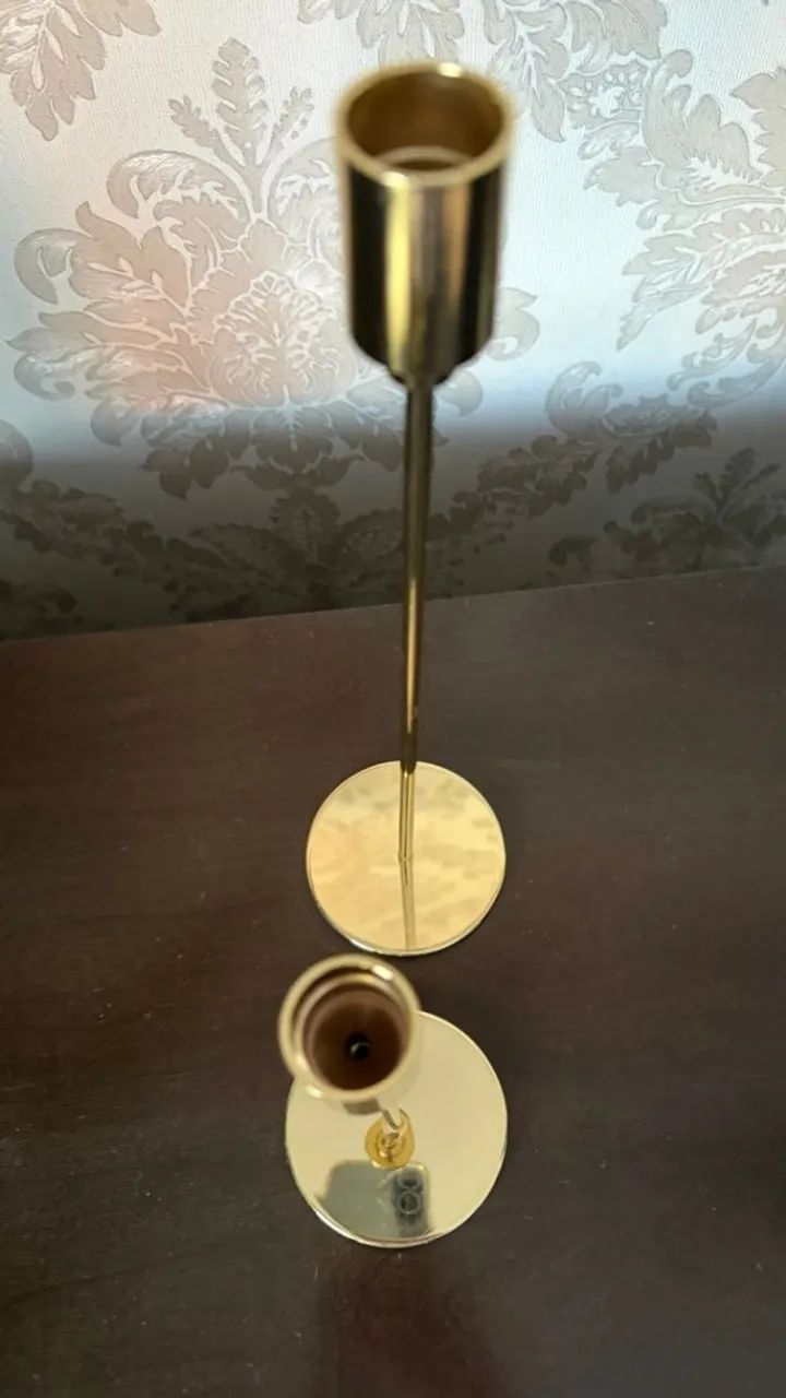 par de castiçais mart dourado - Foto 2