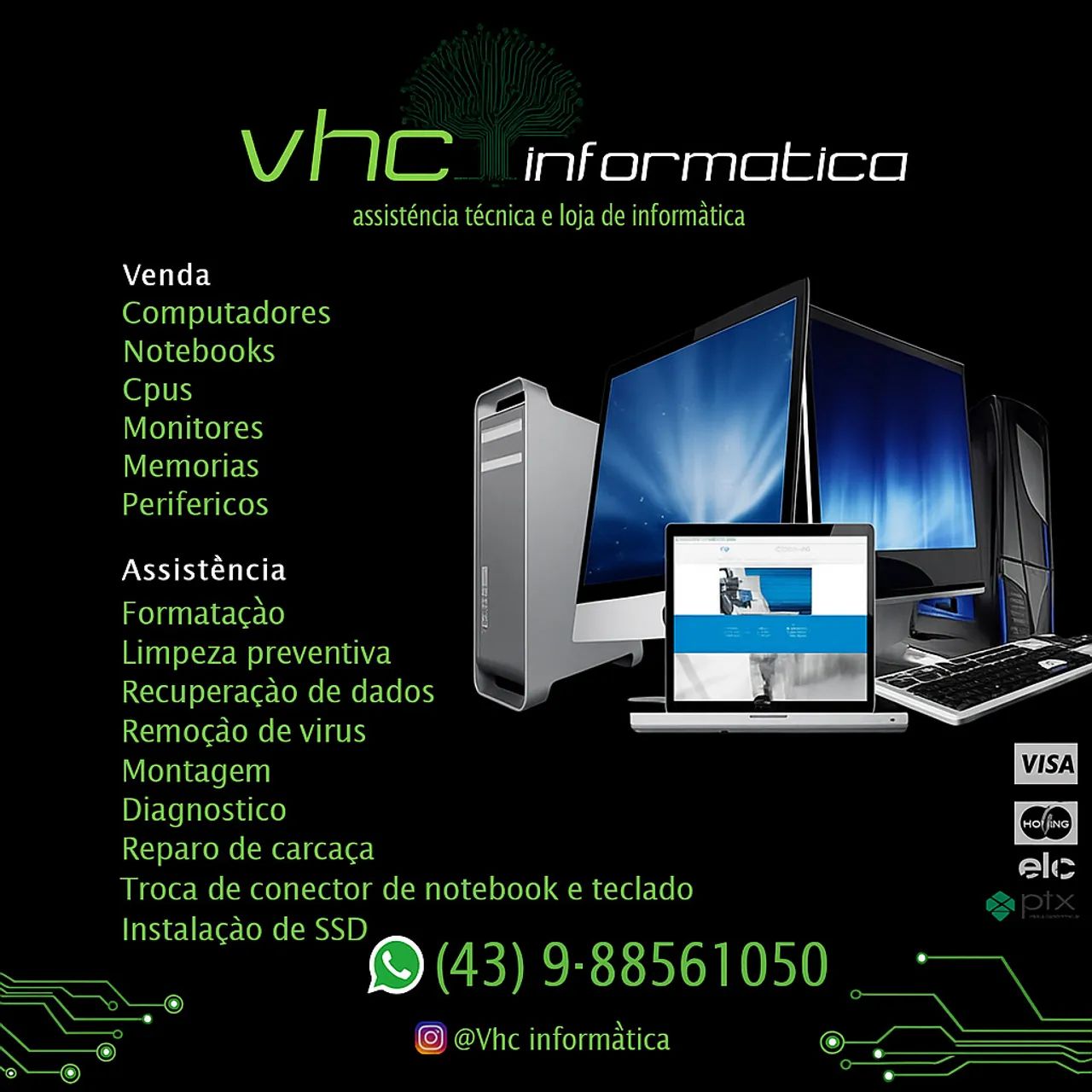 Formatação computadores e Notebooks