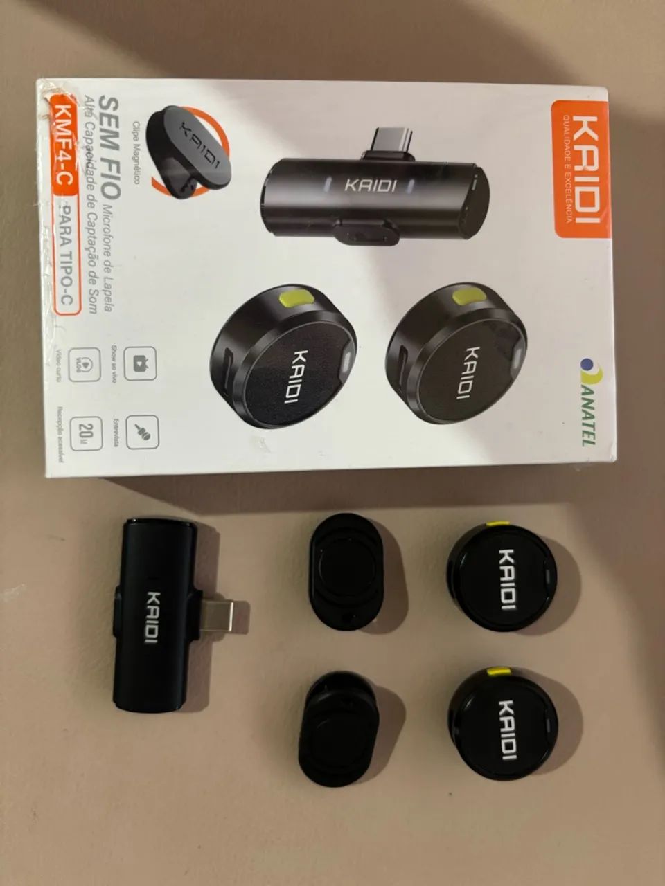 Microfone Lapela KAIDI KMF4-C - Foto 2