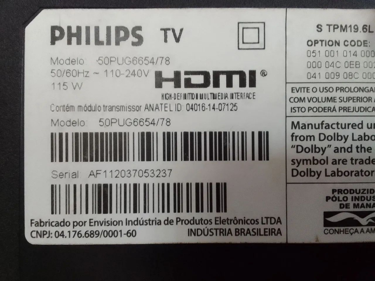 Smart TV Philips 50 Polegadas 4K UHD 50PUG6654/78 HDR Dolby - Foto 3