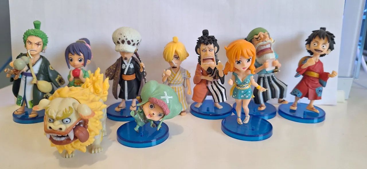 Action Figure miniaturas bonecos one piece luffy