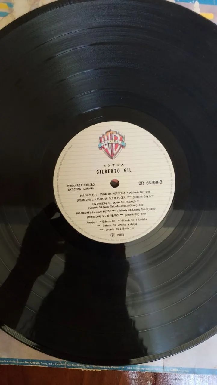 Disco vinil Gilberto Gil Extra  - Foto 2