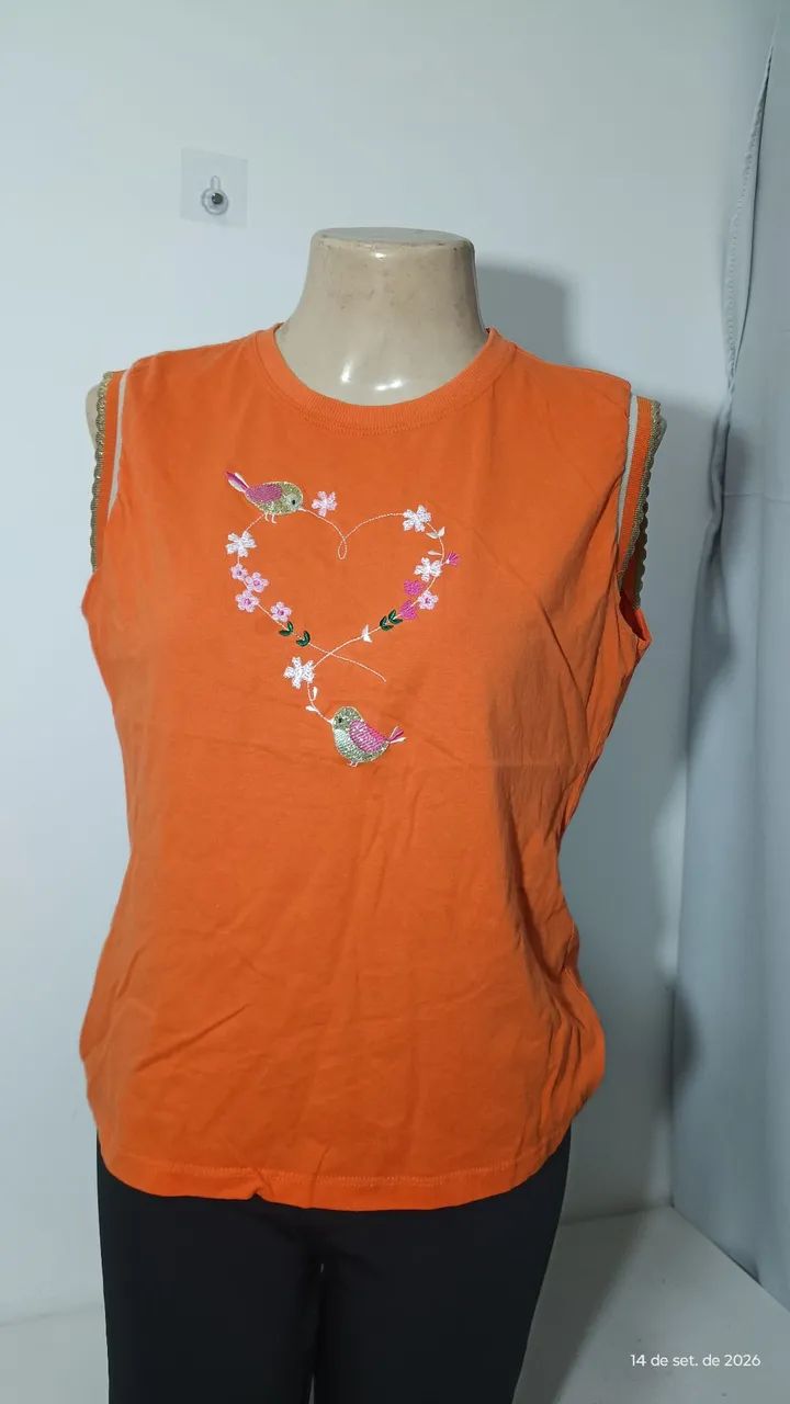 Blusa 100% algodão 