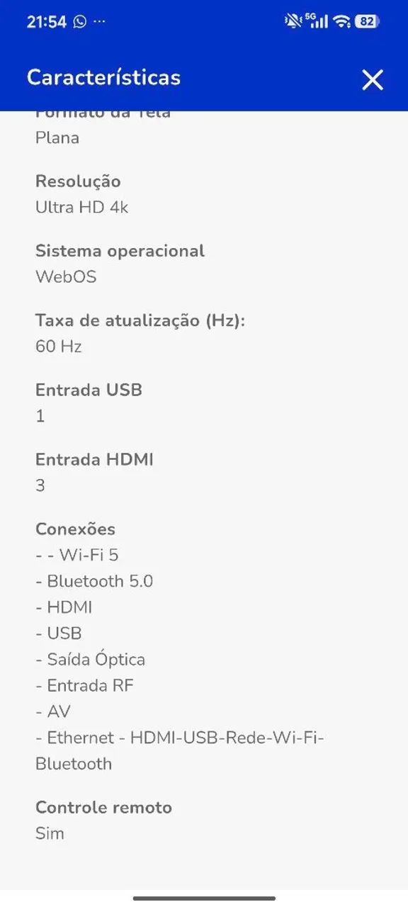 TV LG 65 POLEGADAS 70ASA - Foto 2