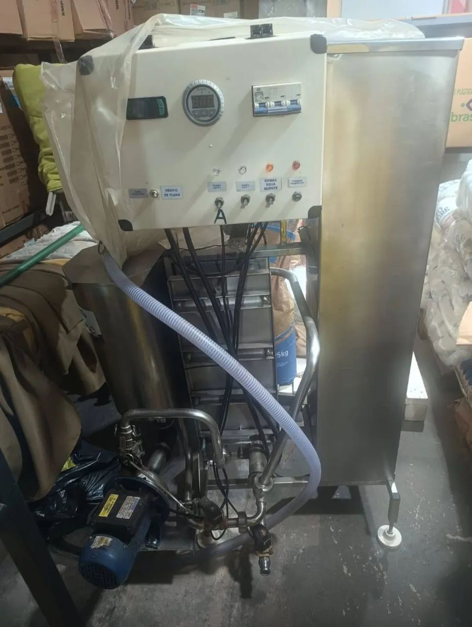 Pasteurizador rápido para queijo e leite 500 litros/hora suck milk