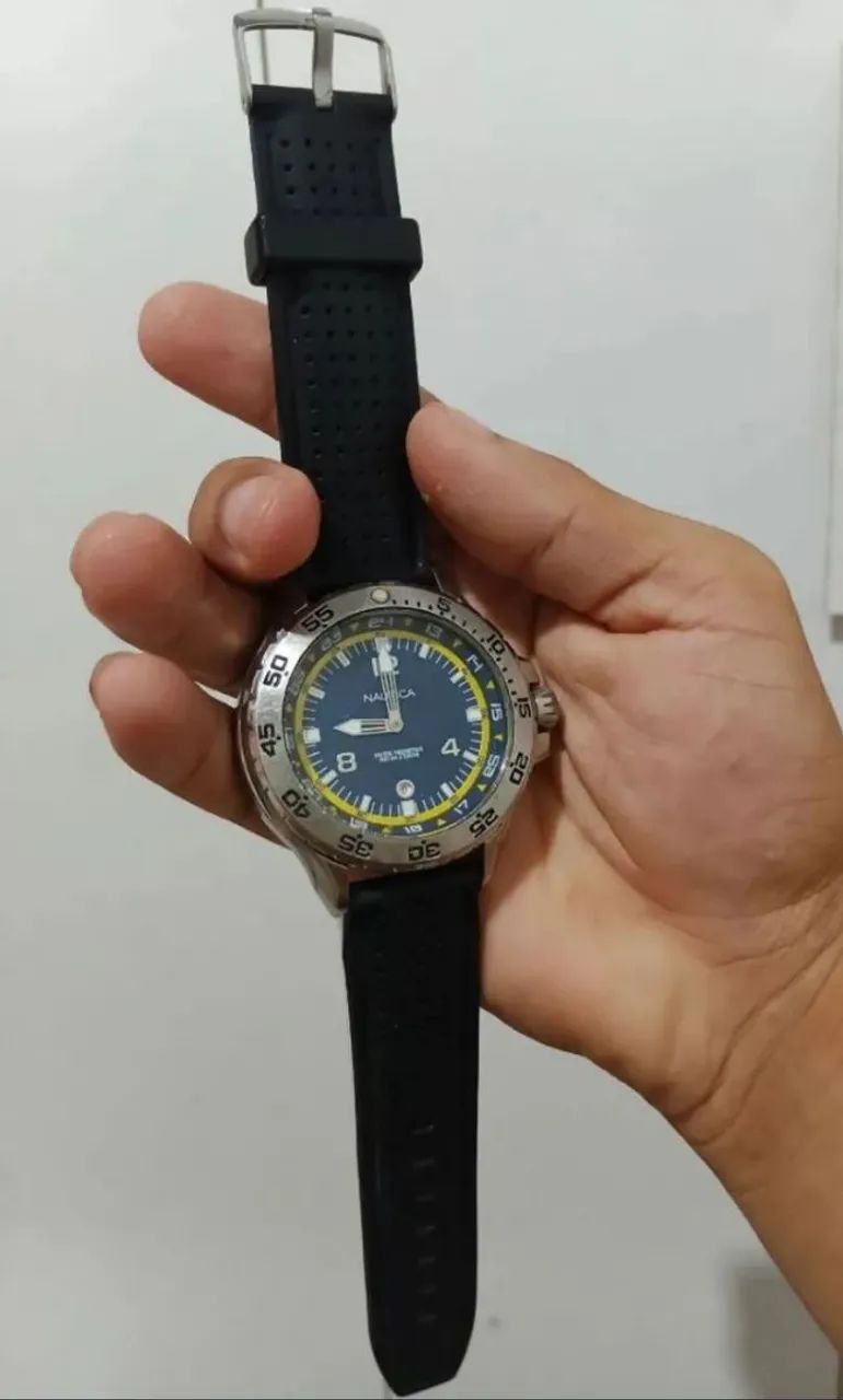 Relógio original náutico caixa de aço aprova d'água todo filé  - Foto 2