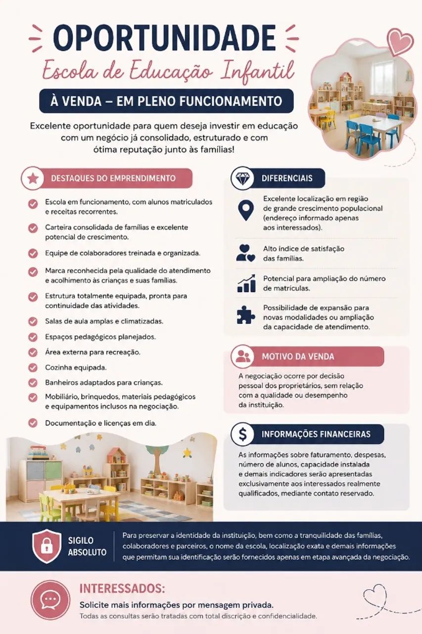 ESCOLA A VENDA