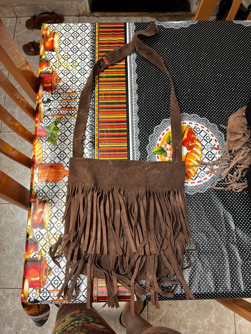 Bolsa marrom escuro 