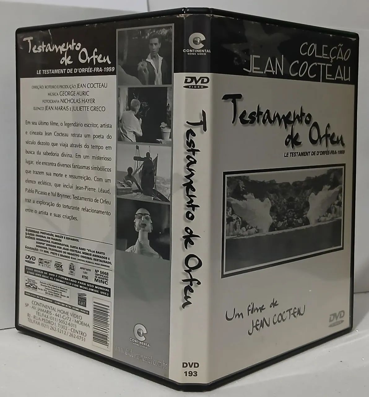 DVD TESTAMENTO DE ORFEU 1960-NV-ORIGINAL - Foto 2