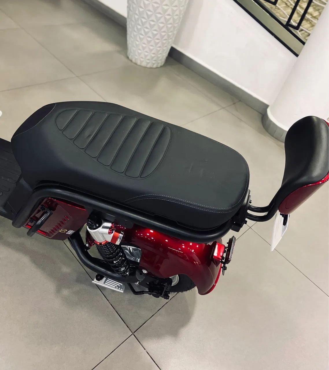 Scooter eletrica A12 Sudu vermelha  - Foto 5