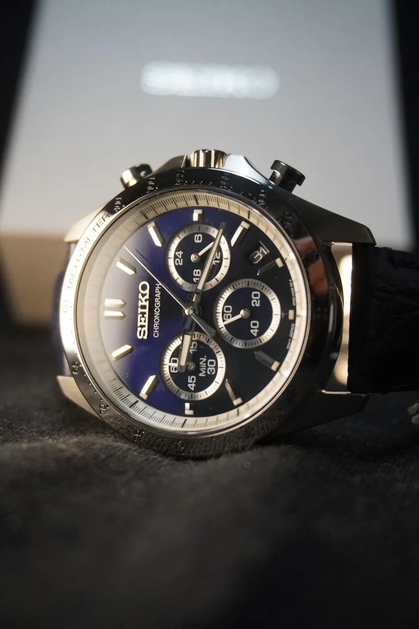 Seiko Spirit Chrono Ref. SBTR019 Azul - Foto 4