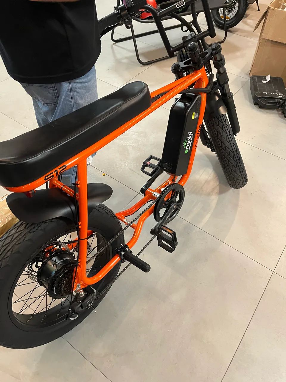 Bike elétrica S12 com menos de 30 kmsNOVA! - Foto 5