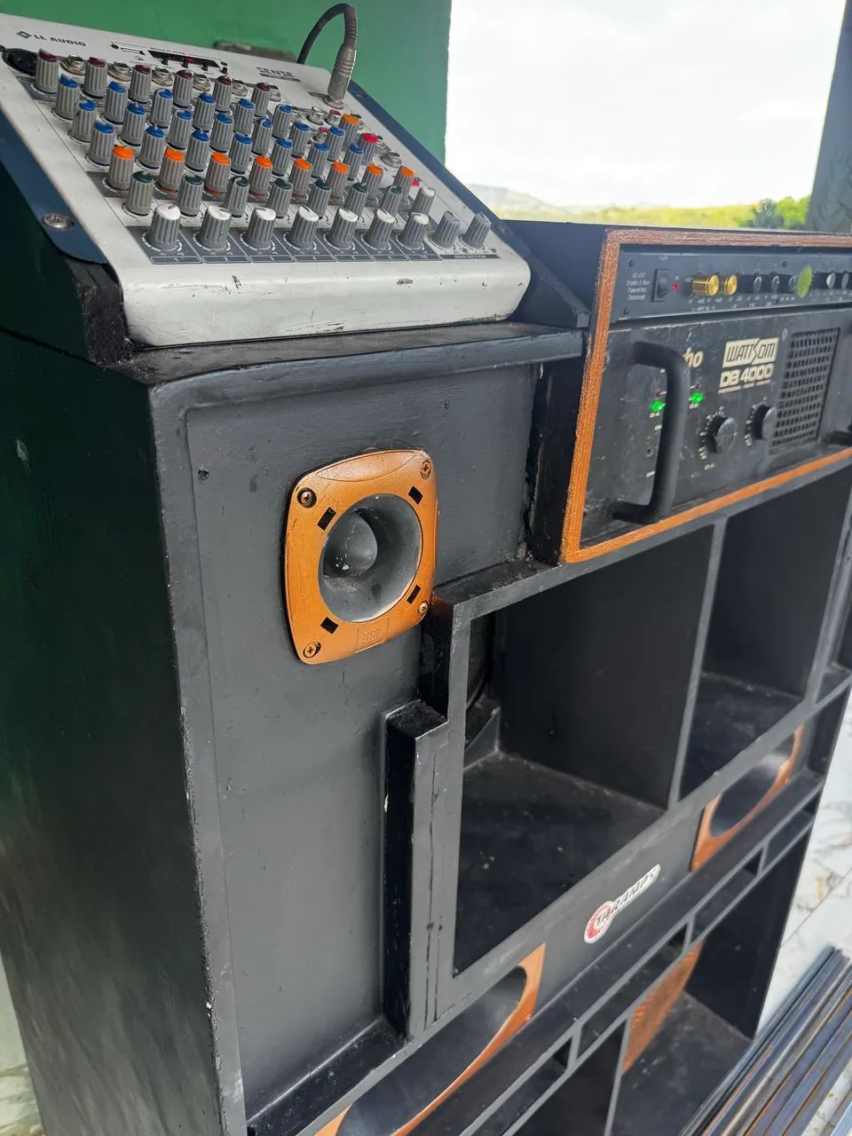 Som Completo: Caixa Trio Dupla + Wattsom DB 4000 + Mesa Bluetooth  - Foto 2