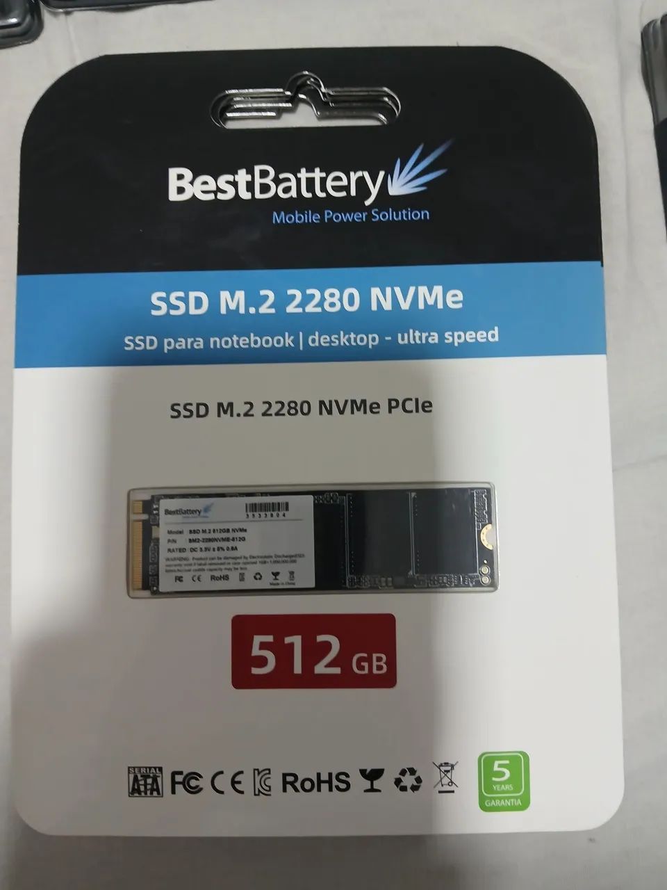 SSD 512 GB de notebook