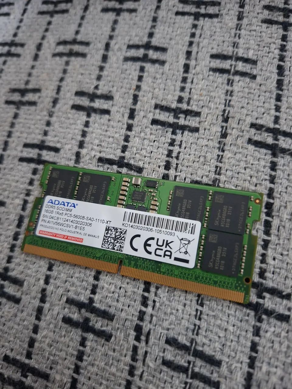 Memoria Ram DDR5 16 GB para notebook e mini pc
