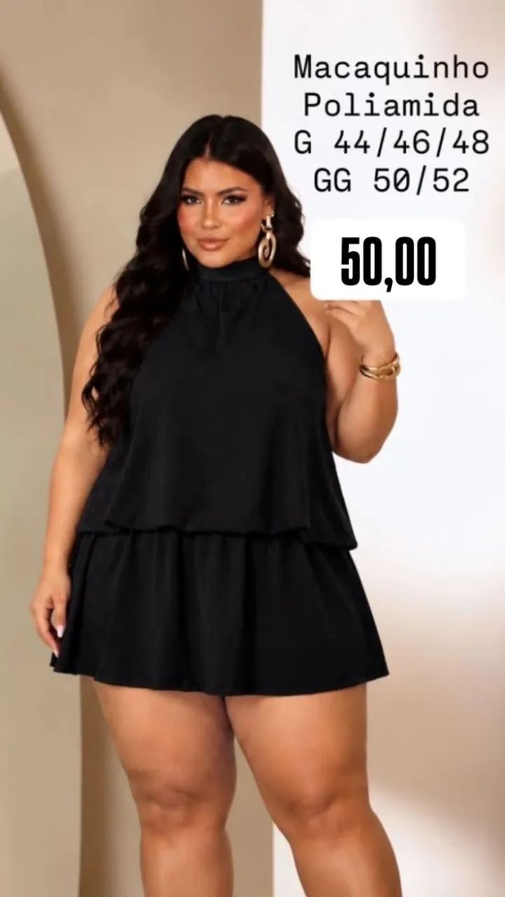 Macaquinho plus size 