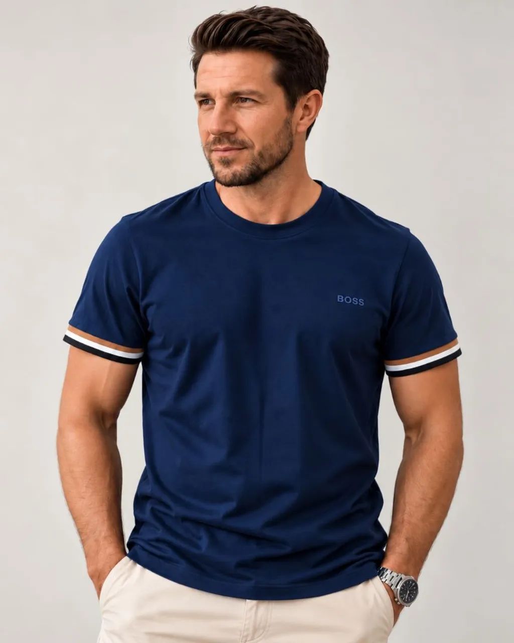 Camiseta Masculina Griffe - Foto 3