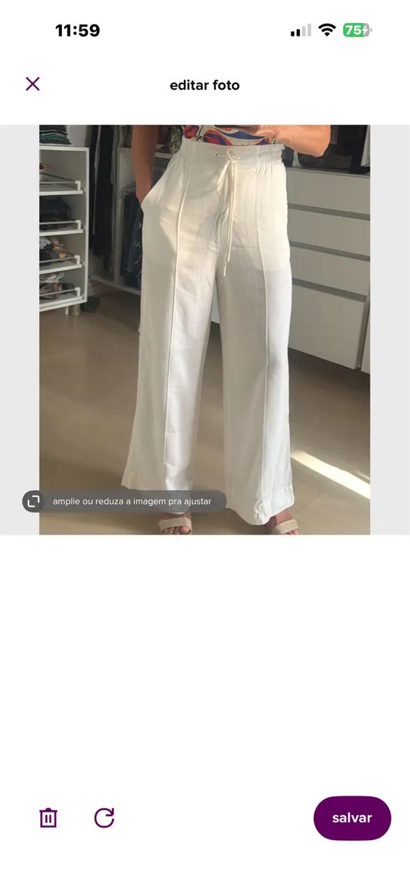 Calça off white Dress Co 36