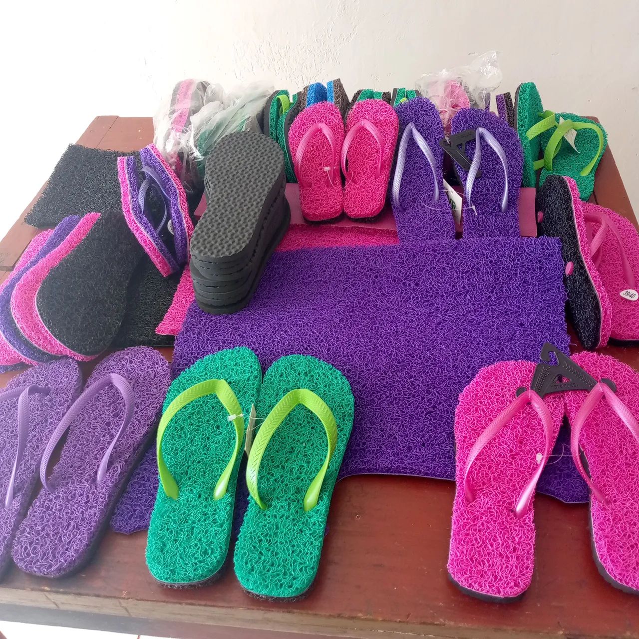 Chinelos de artesanato 