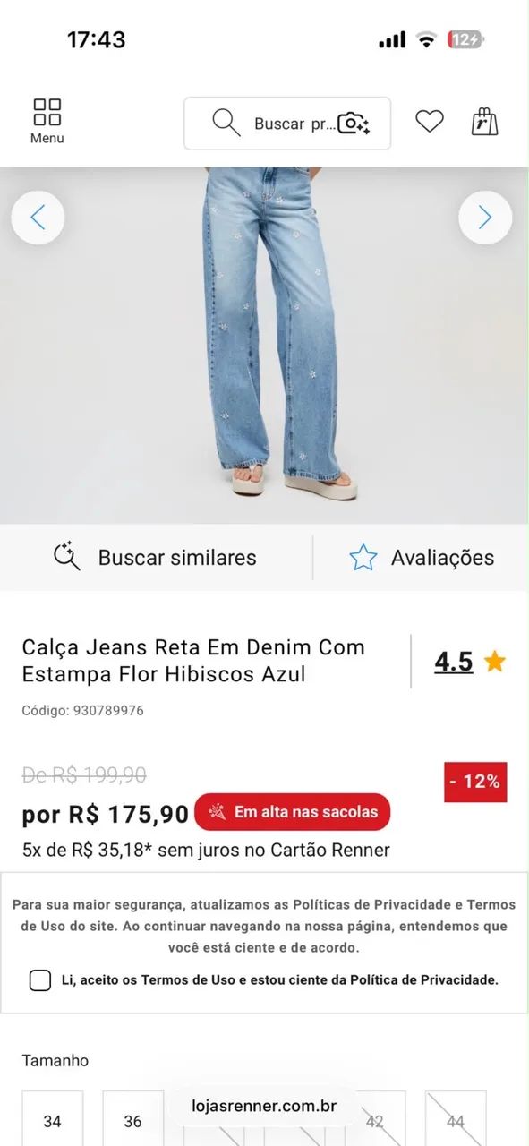 Calça Jeans Renner - Foto 3
