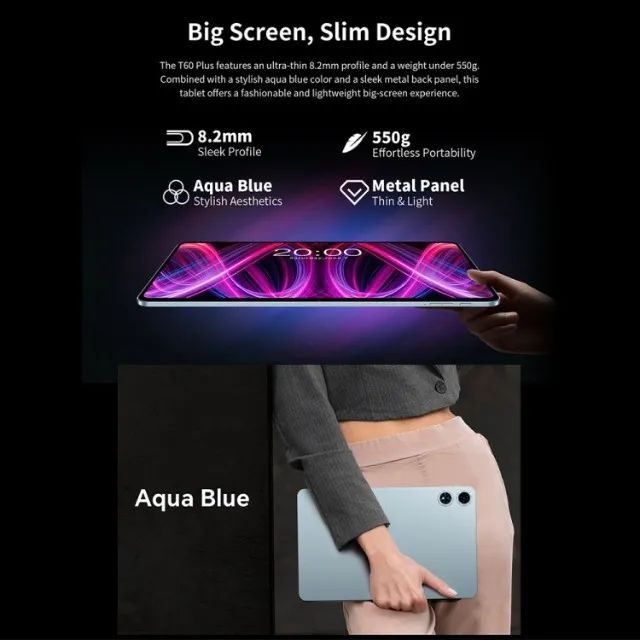 tablet teclast t60 plus 12 polegadas 6gb 128gb - Foto 2