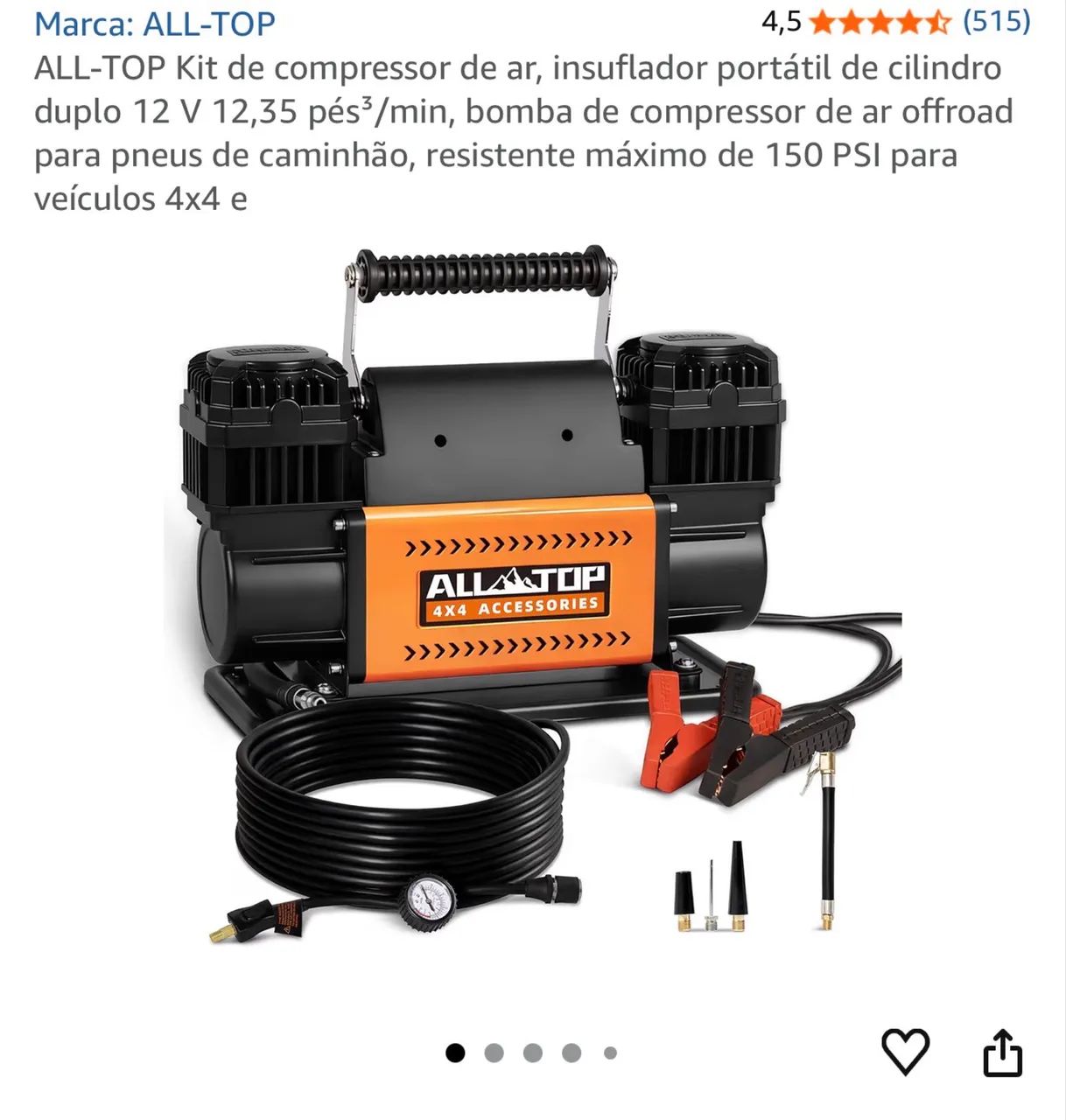 Compressor de pneus veicular All-Top - Foto 3