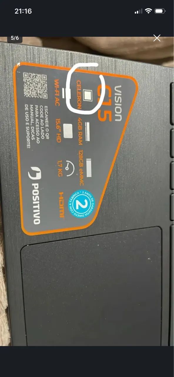Notebook Positivo Vision c15 celeron  - Foto 3