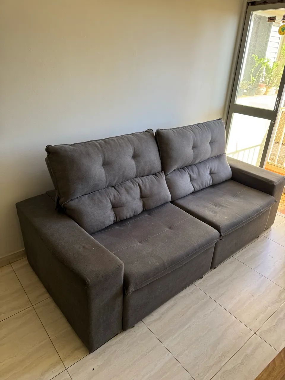 Sofá Retrátil e Reclinável 230cm - Entrego Grátis 