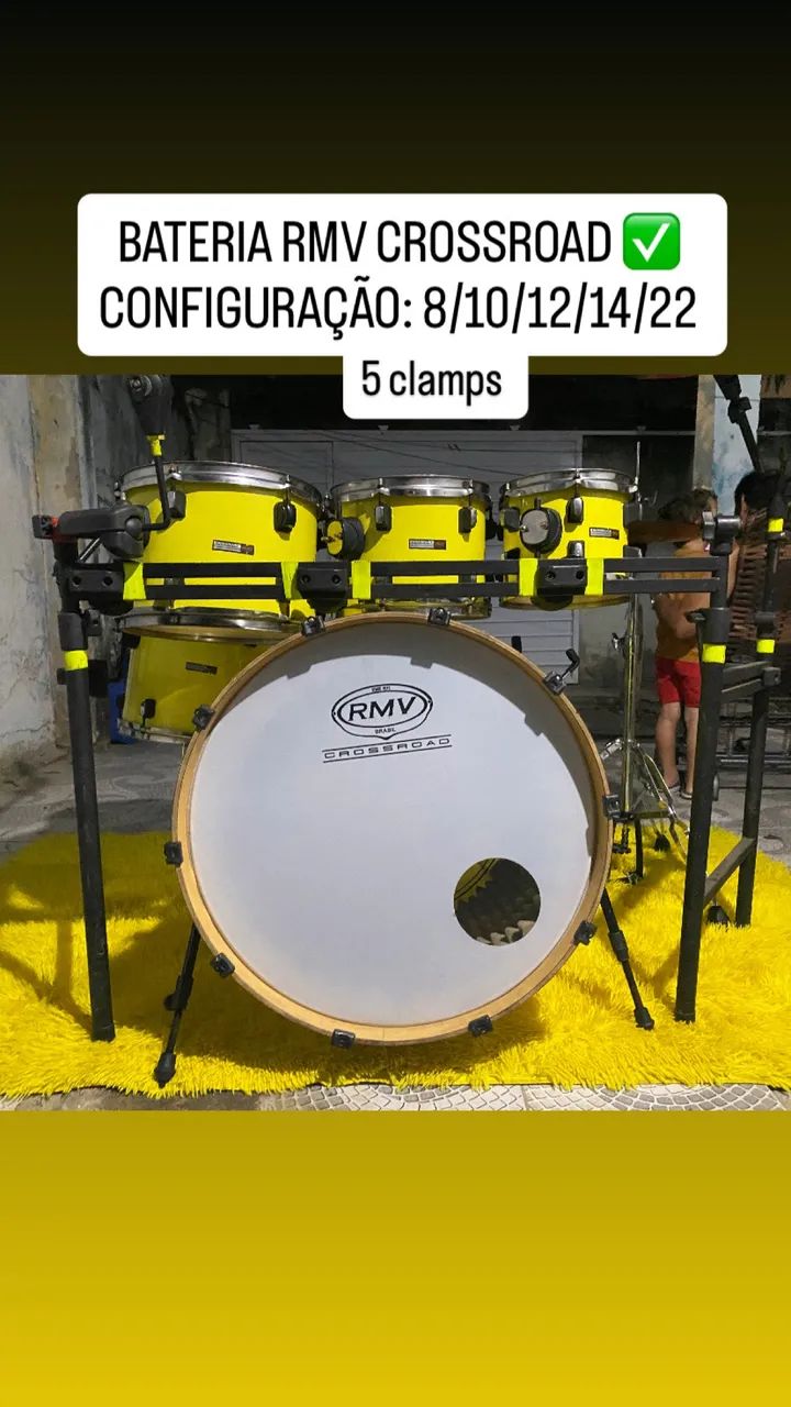 BATERIA RMV CROSSROAD COM RACK