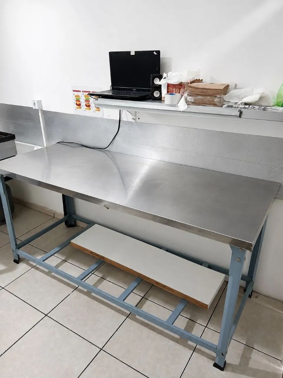 Mesa inox 1,80x0,70