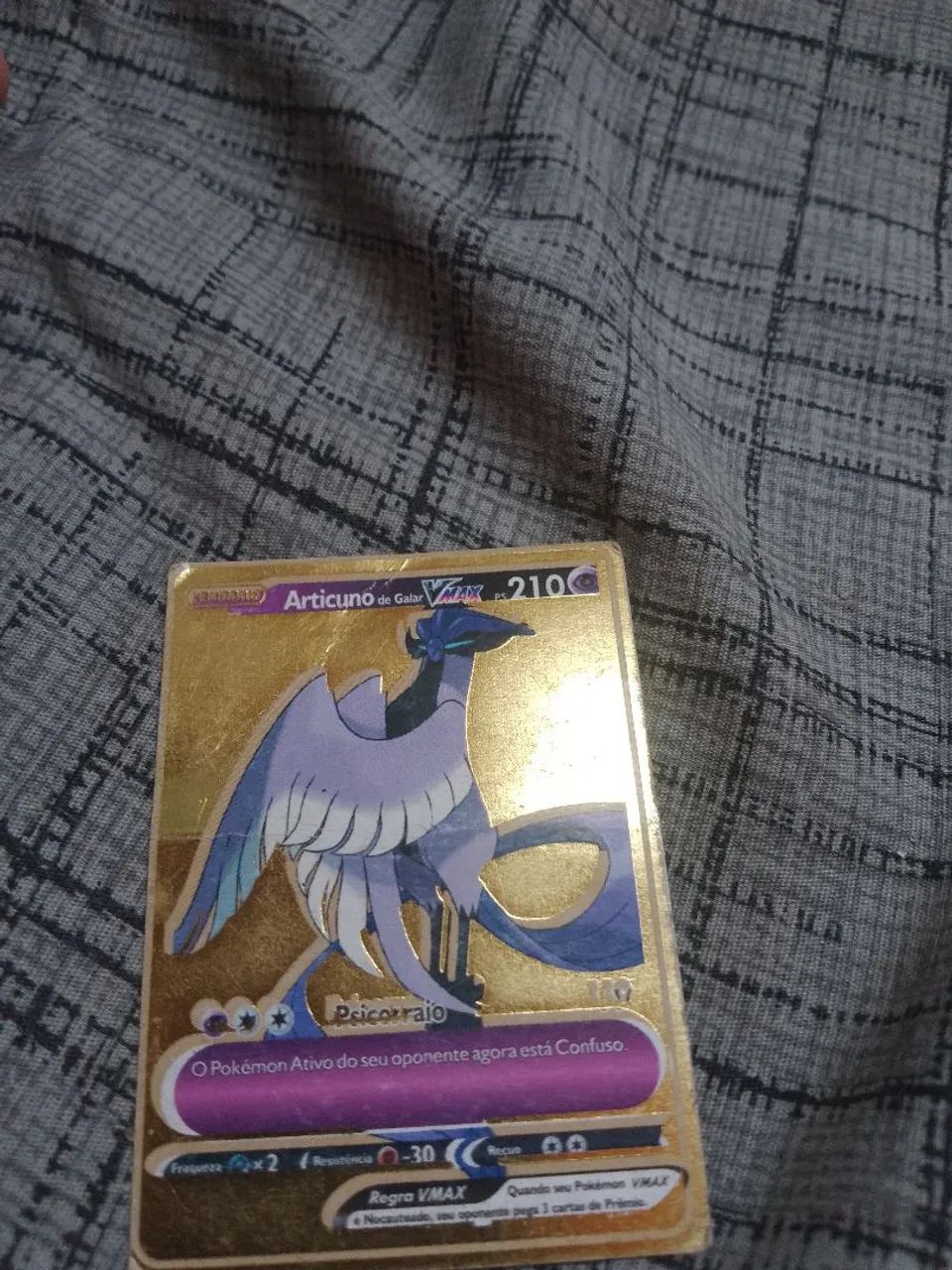 Cartinha de ouro do articuno de galar 