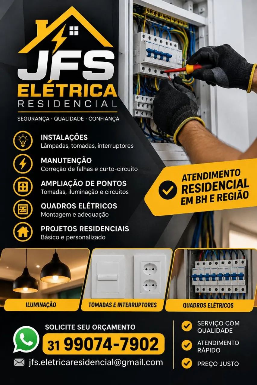 Eletrcista residencial e industrial 