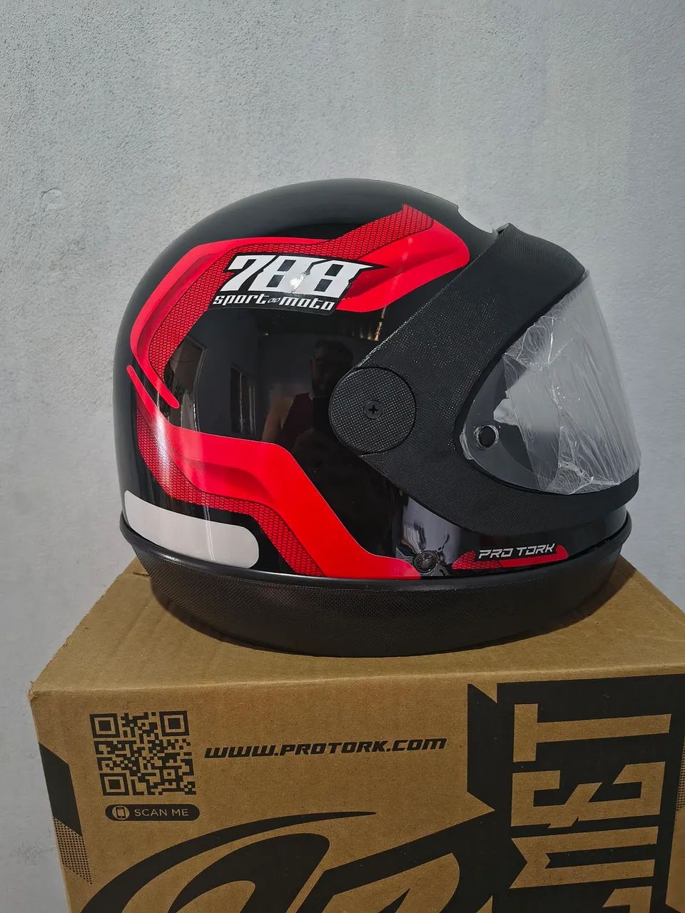 Capacete 788 Vermelho Tam 56 e 58 - Foto 4