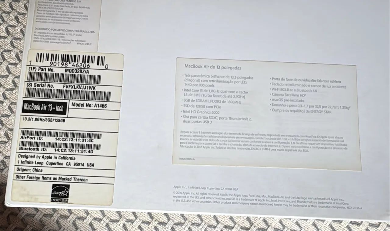 Macbook air 2017 na caixa  - Foto 3