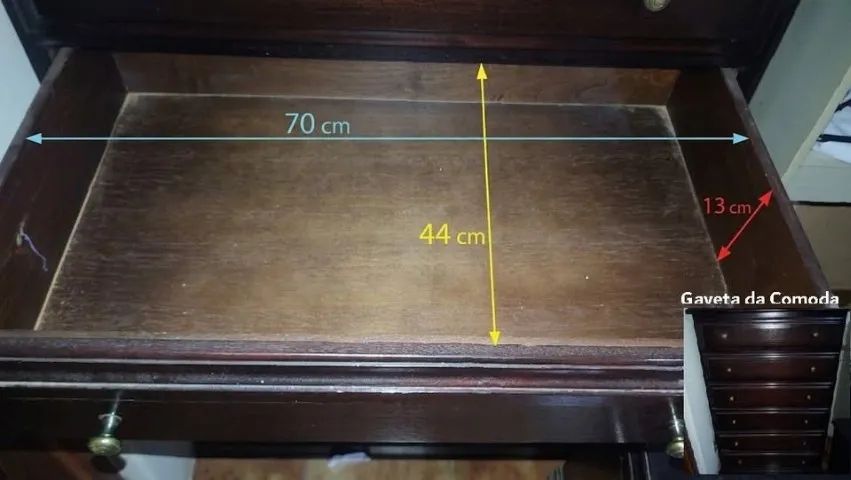 Vendo Cômoda Alta (6 Gavetas) - Foto 3