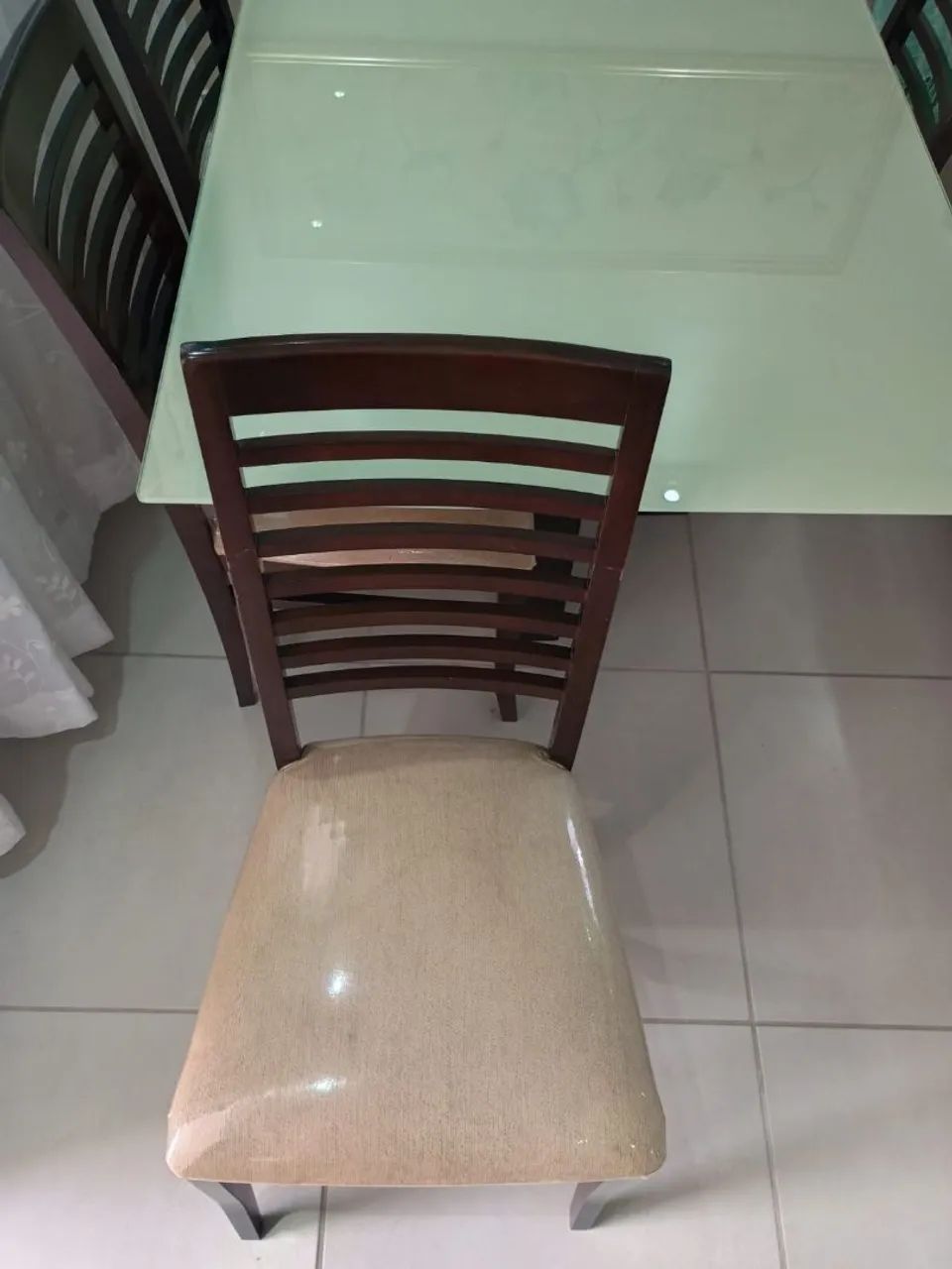 Mesa de Vidro Off White - Foto 3