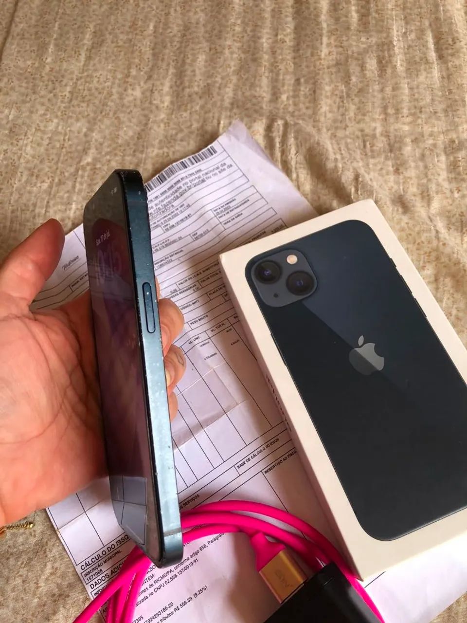 Iphone 13 128 gigas caixa e nota fiscal  - Foto 5