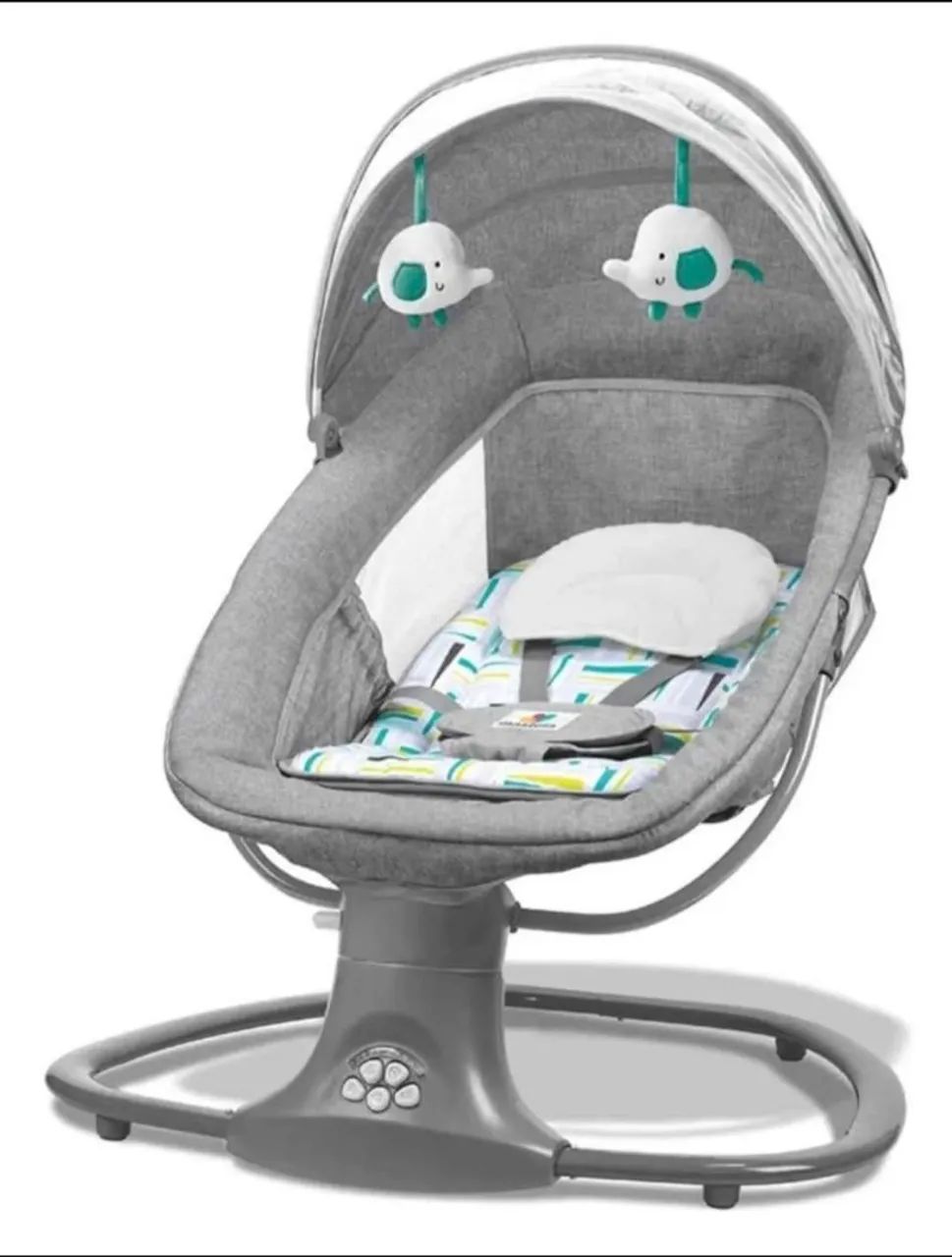 Cadeira de Balanço Bebê Mastela Techno 3 em 1 Automática Com Bluetooth