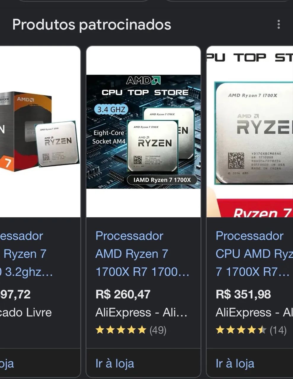 Placa mãe b320m + Ryzen 7 1700x 