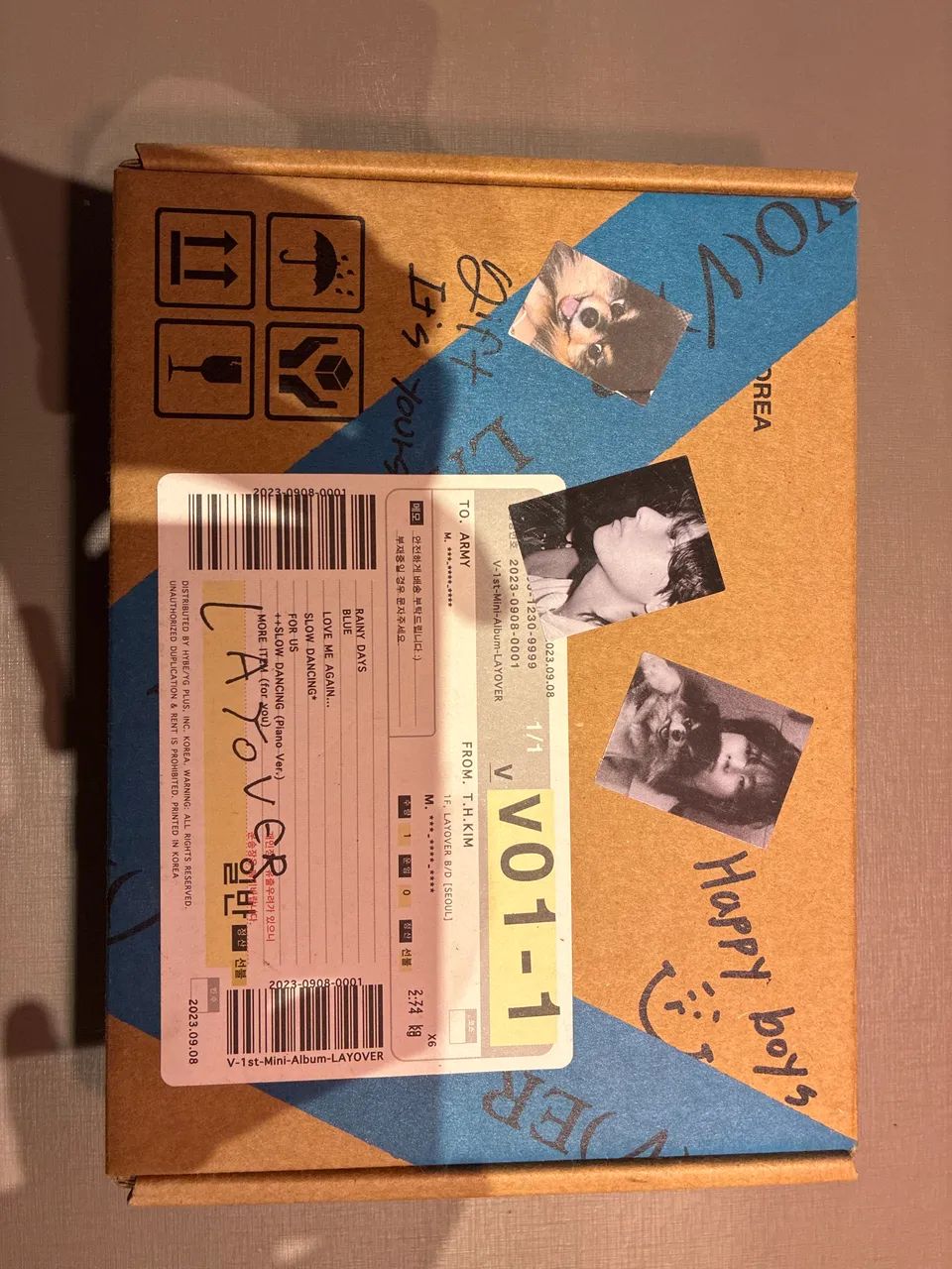 Album Layover V do BTS versão azul original e incompleto - Hobbies